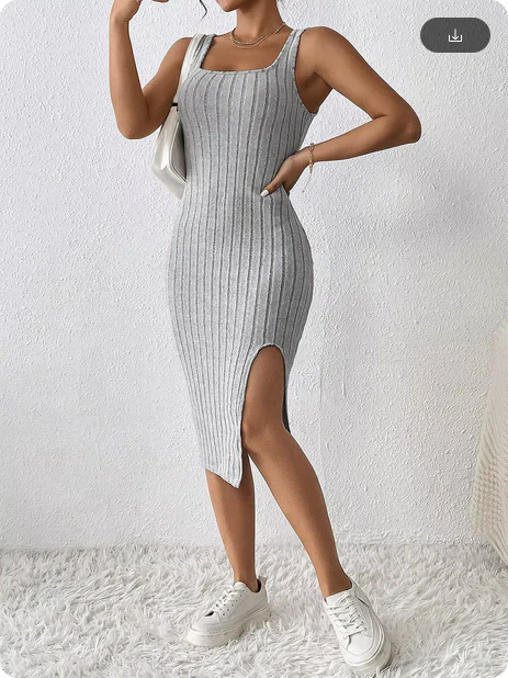 Versatile Knit HipHugging Dress - Image 7