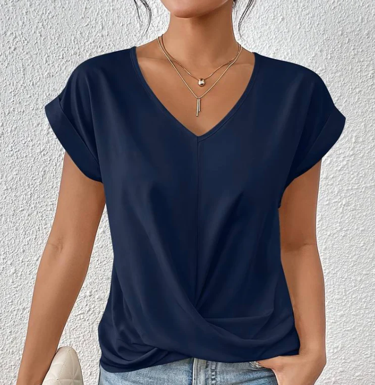 Luna Perfect V-neck Top - Image 3