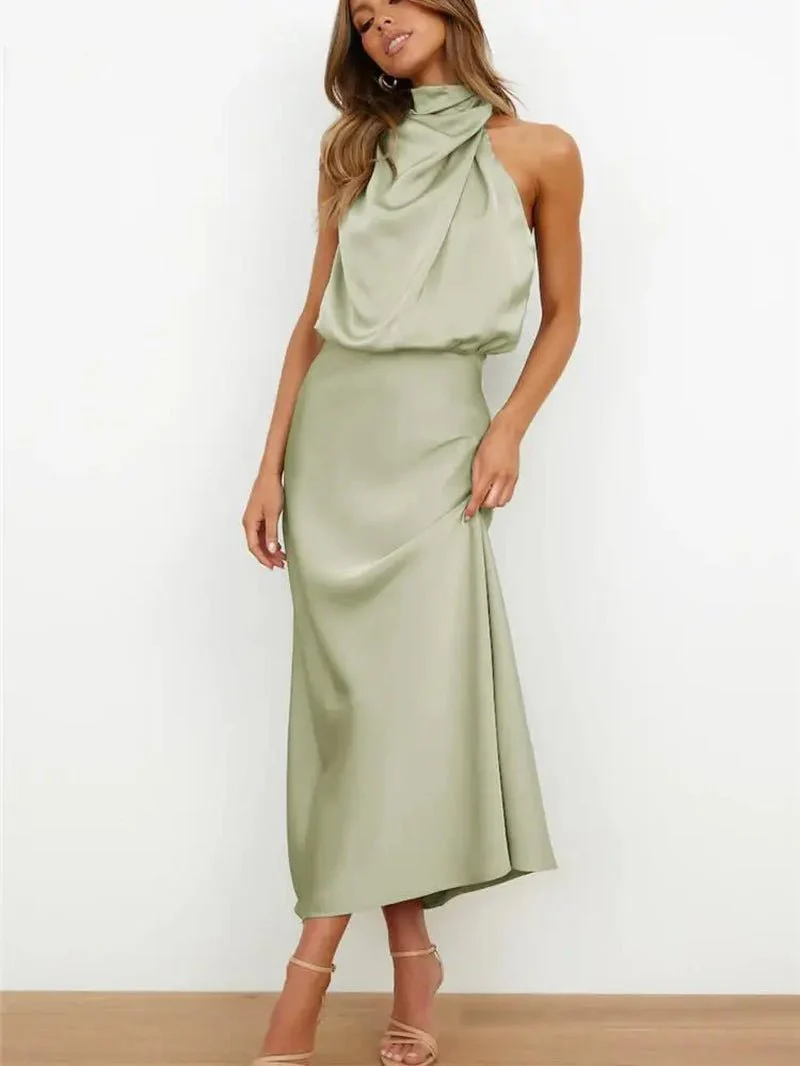 Mila Elegant Midi Dress - Image 4