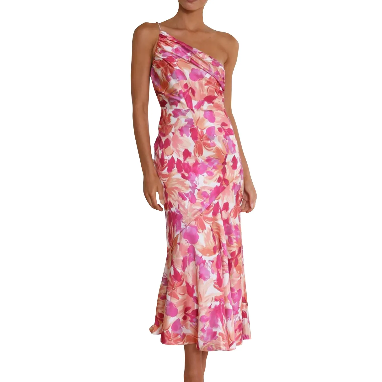 Elegant Floral Summer Midi Dress - Image 8