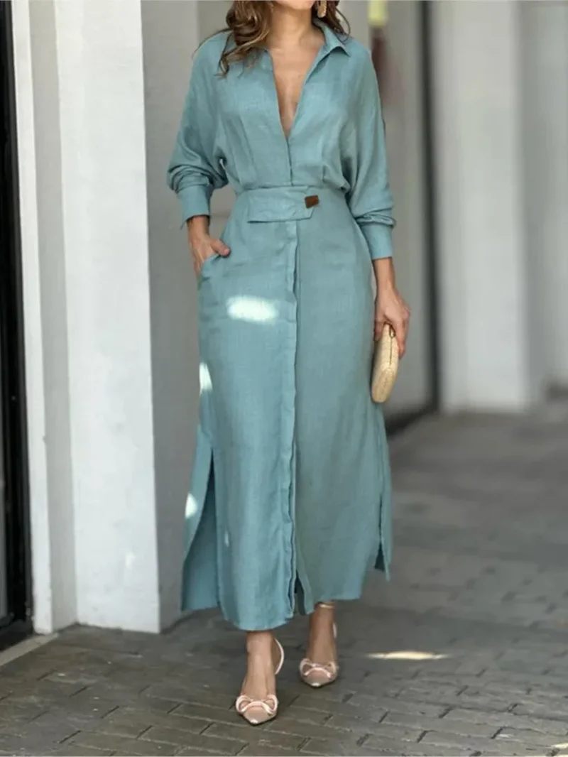Harper Side Slit Dress - Image 2