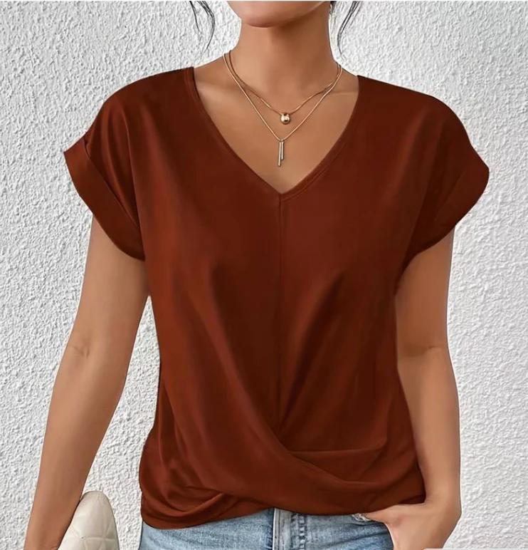 Luna Perfect V-neck Top - Image 11