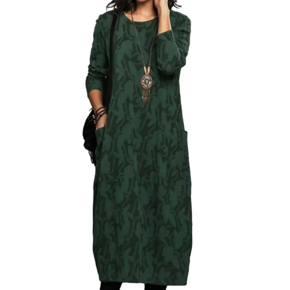 Diana Elegant Printer Winter Dress - Image 14