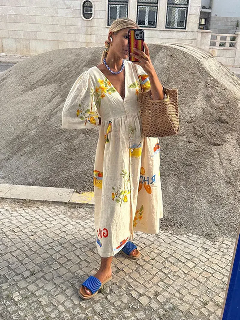 Tilly Mediterranean Dress - Image 5