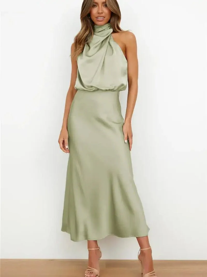 Mila Elegant Midi Dress - Image 2