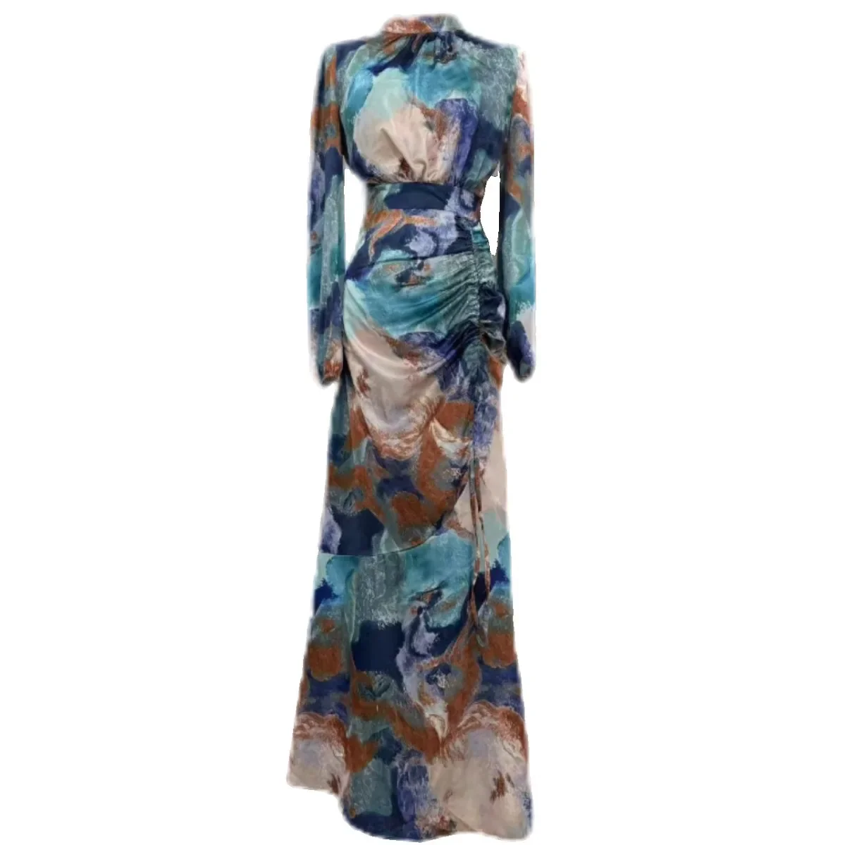 Divine Pleated Elegant Dress - Image 7