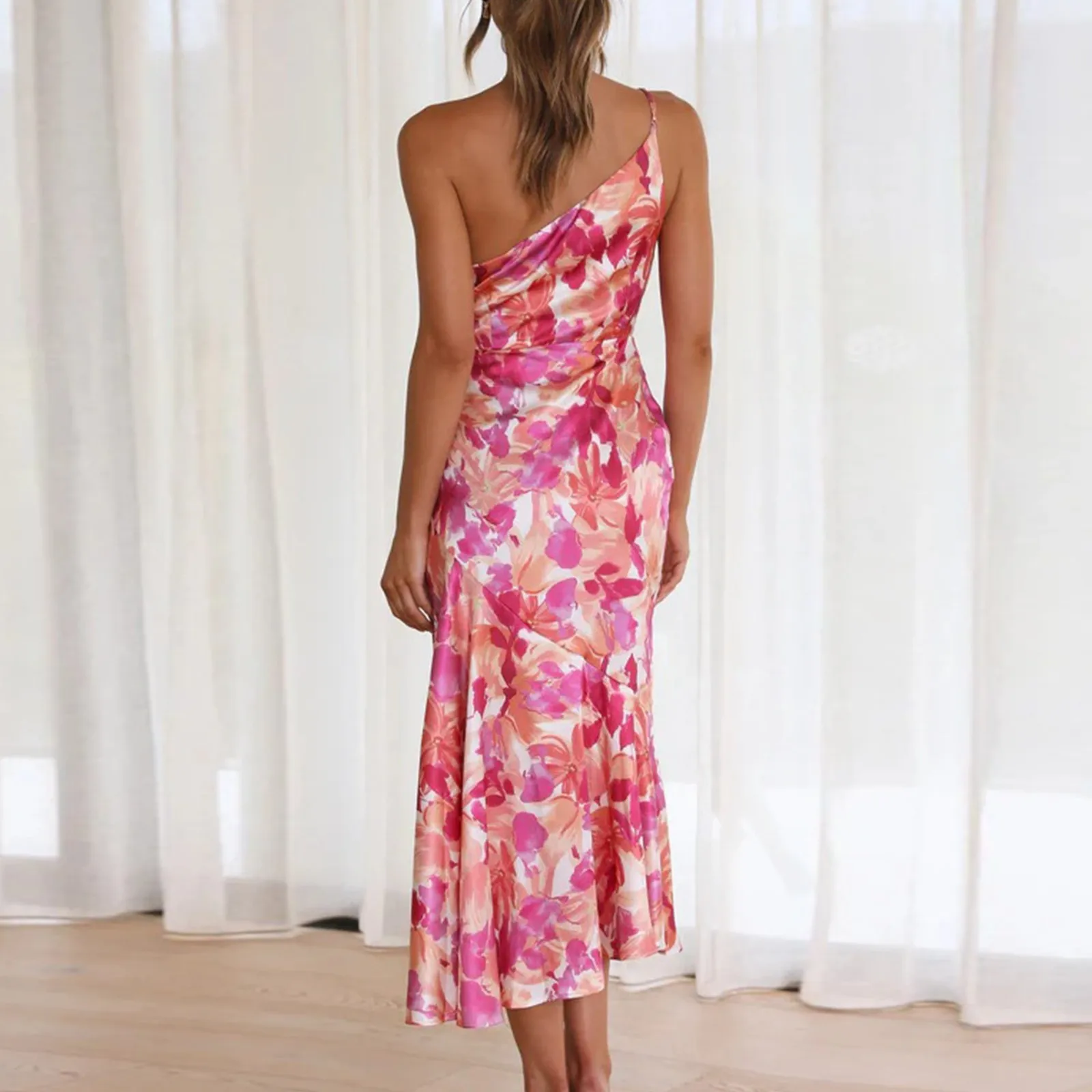 Elegant Floral Summer Midi Dress - Image 5