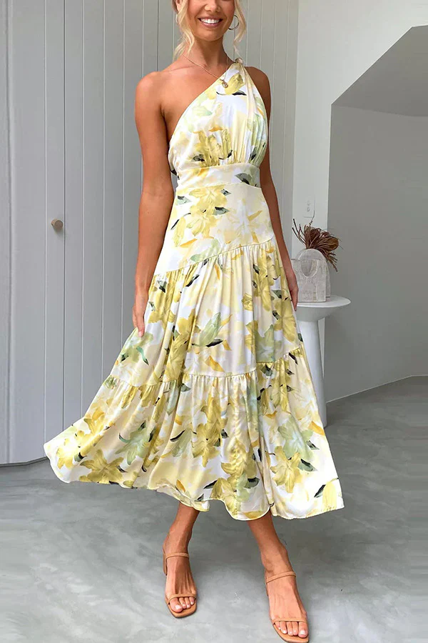 Elegant Floral Summer Midi Dress - Image 16