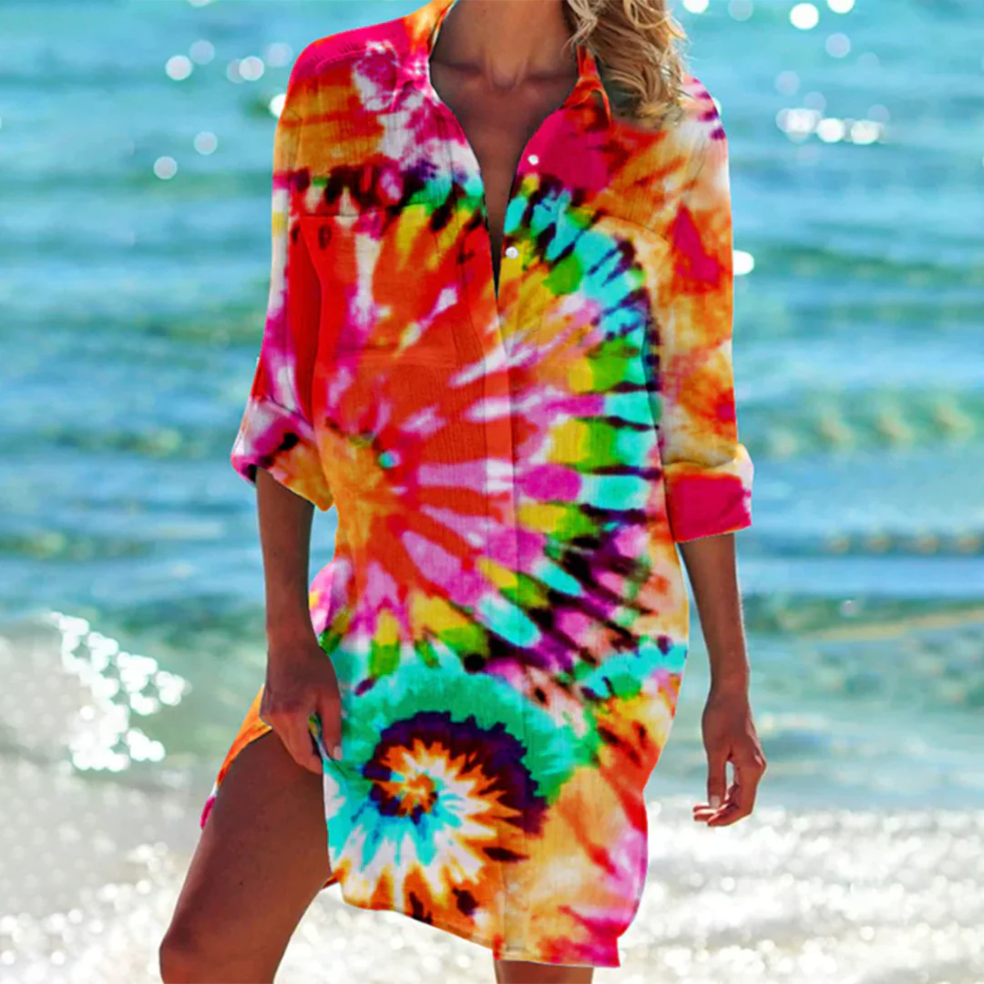 Solara Printed Summer Dress - Image 6