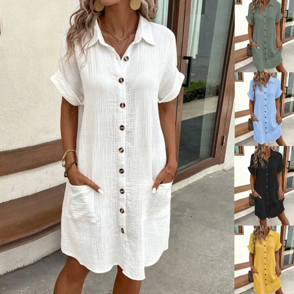 Dakota Oversized Textured Polo Dress - Image 7
