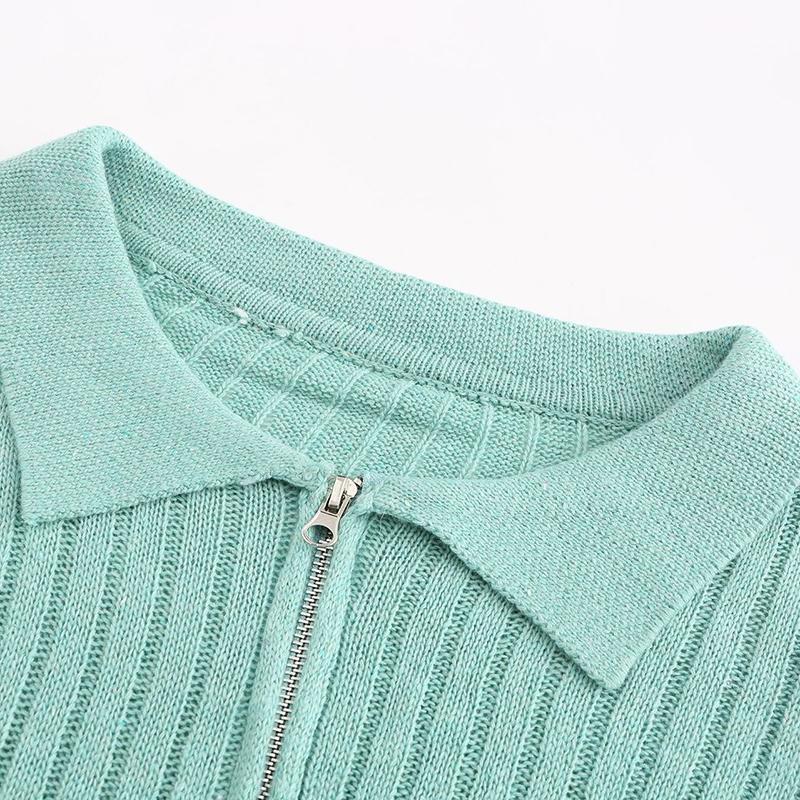 Solid Casual Knitted Suit Sets - Image 10