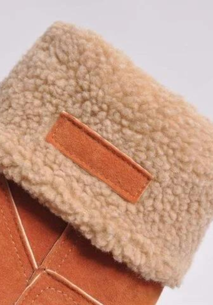 Thick Heel Lamb Wool Large Cotton Snow Boots - Image 2