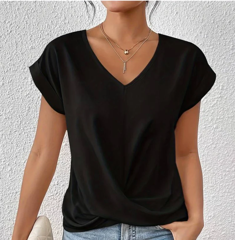 Luna Perfect V-neck Top - Image 7