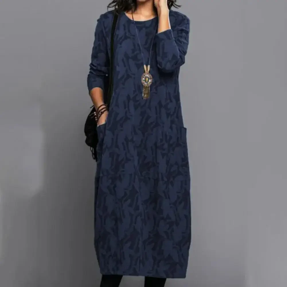 Diana Elegant Printer Winter Dress