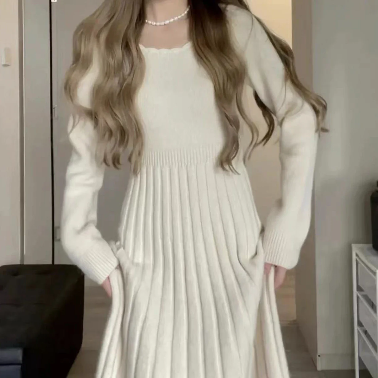 Ellen Elegant Sweater Dress - Image 5
