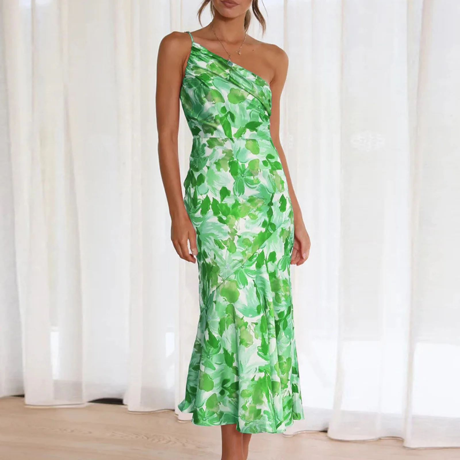 Elegant Floral Summer Midi Dress - Image 7