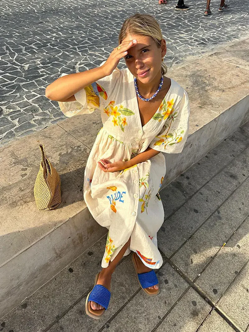 Tilly Mediterranean Dress - Image 7