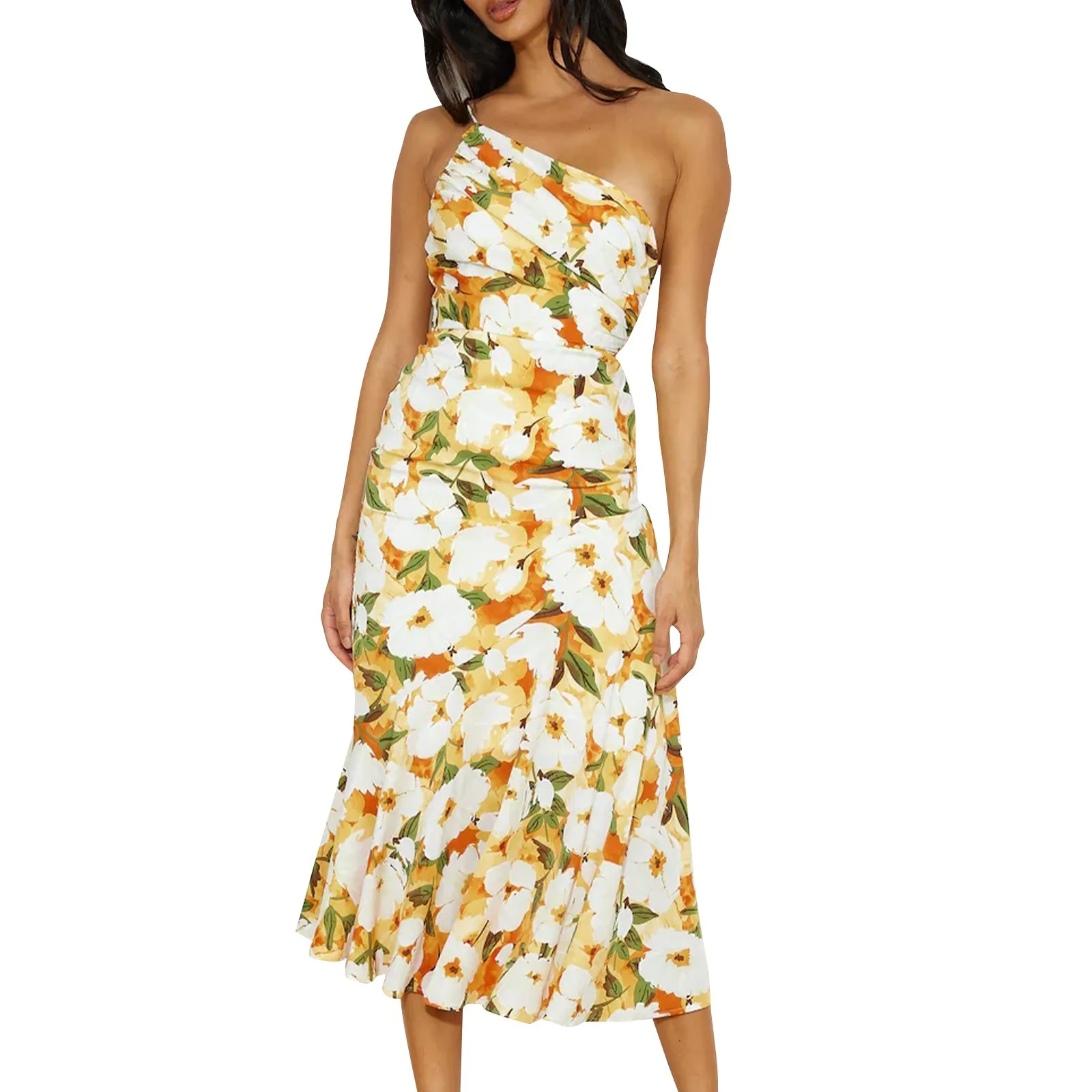 Elegant Floral Summer Midi Dress - Image 10