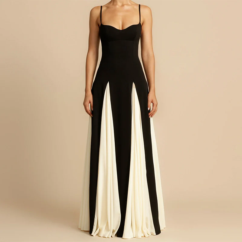 NAREE Two-Tone Maxi Dress - Image 7