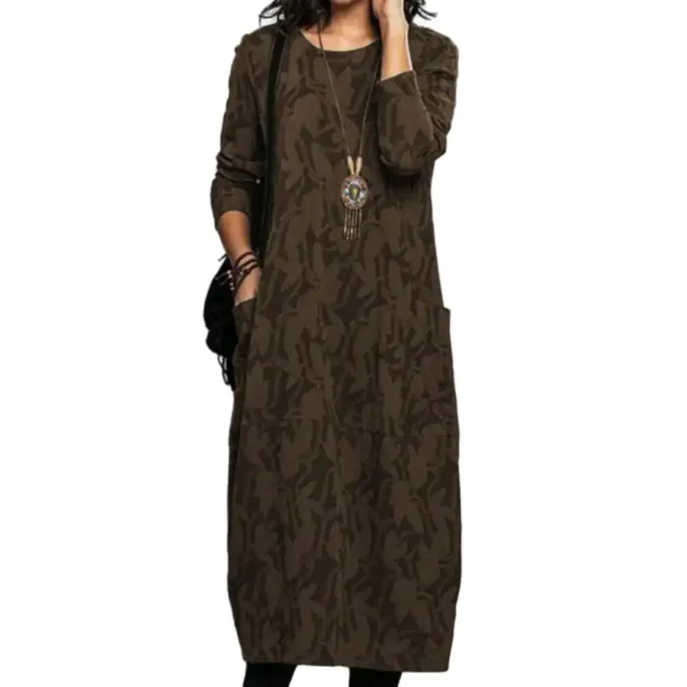 Diana Elegant Printer Winter Dress - Image 11