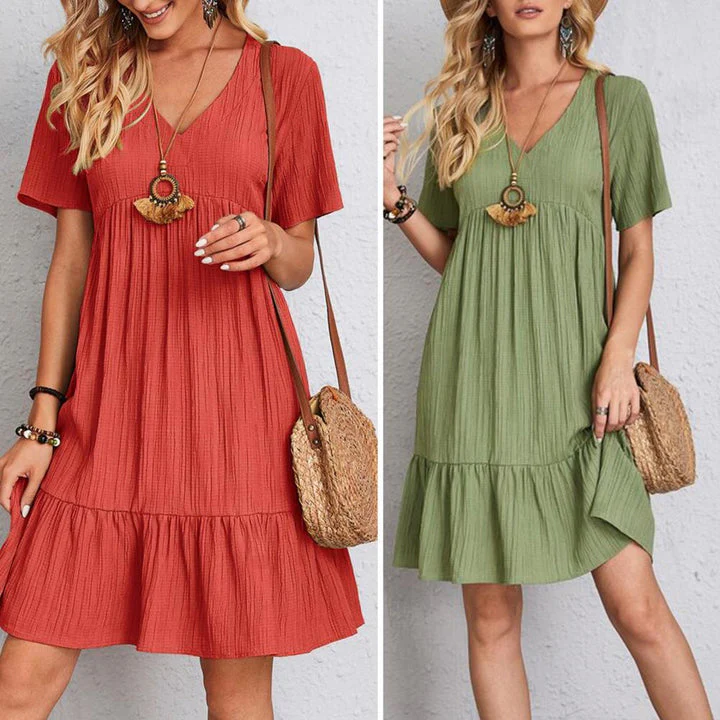 Seraphine V Neck Summer Dress