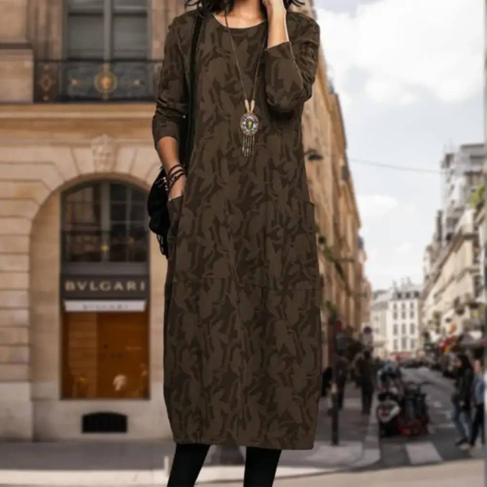 Diana Elegant Printer Winter Dress - Image 3